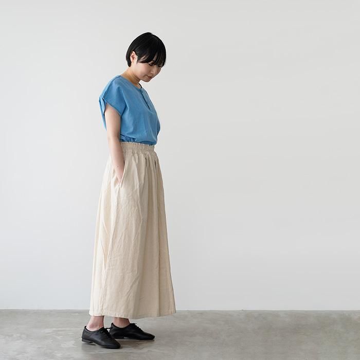 ヂェン先生の日常着 ヘンリーネックフレンチトップス