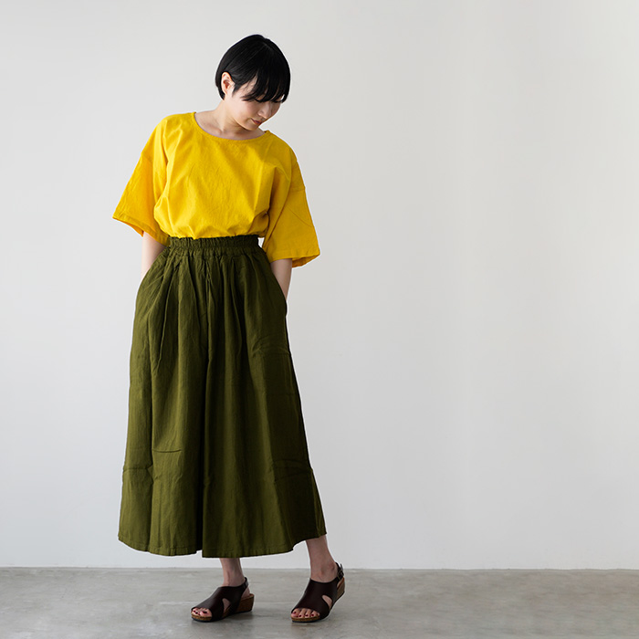 ヂェン先生の日常着 キュロットワイドパンツ