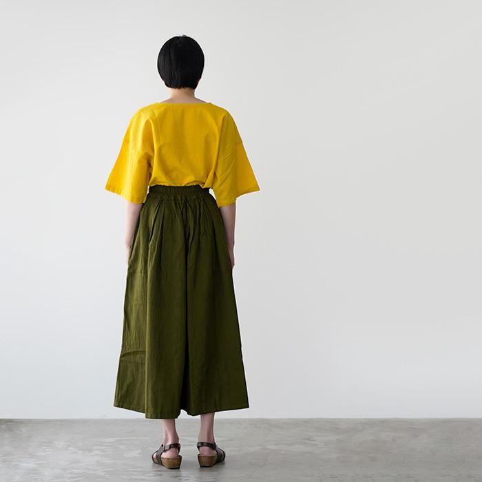 ヂェン先生の日常着 キュロットワイドパンツ