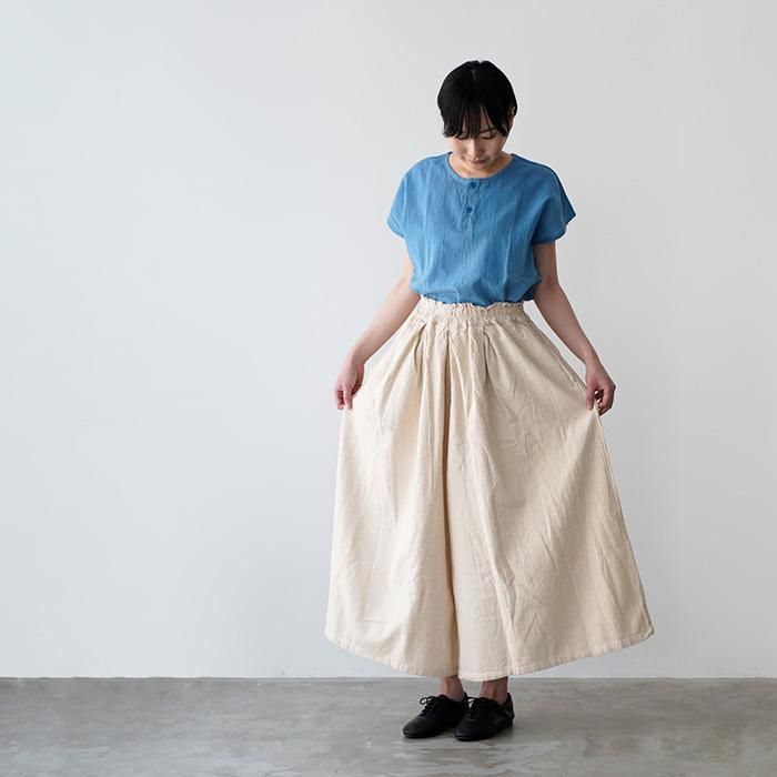 ヂェン先生の日常着 キュロットワイドパンツ