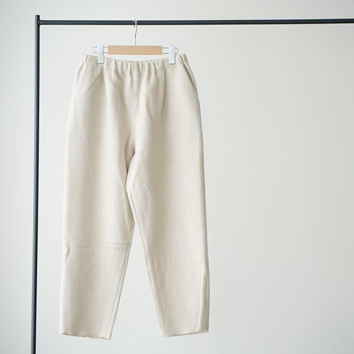 evam eva プレスウールパンツ