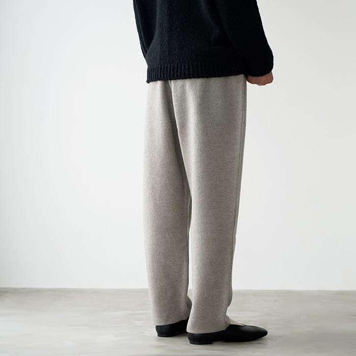 evam eva プレスウールパンツ