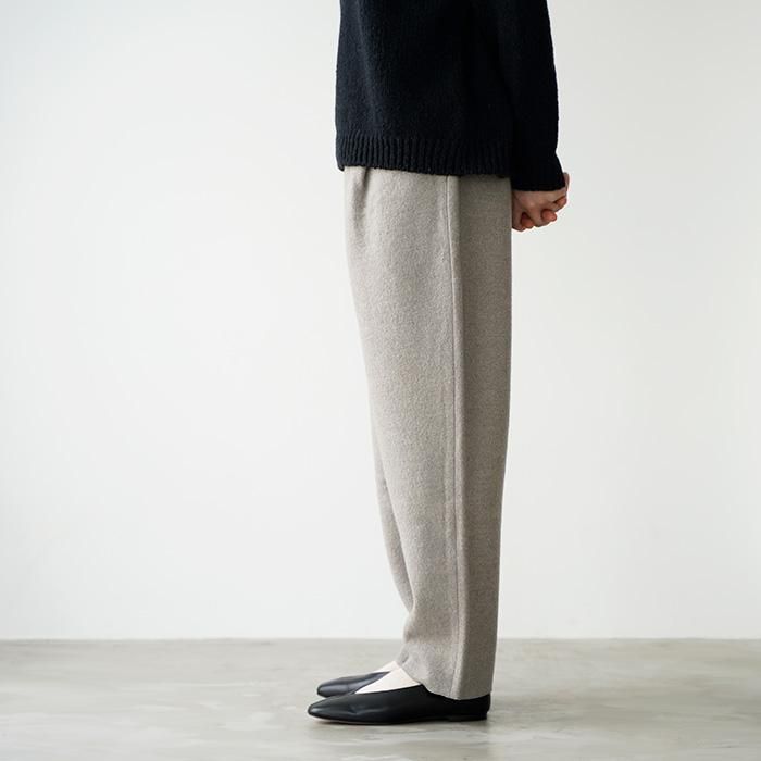 evam eva プレスウールパンツ