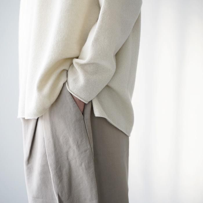 evam eva brushed cotton cropped pants