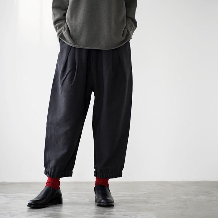 evam eva brushed cotton cropped pants