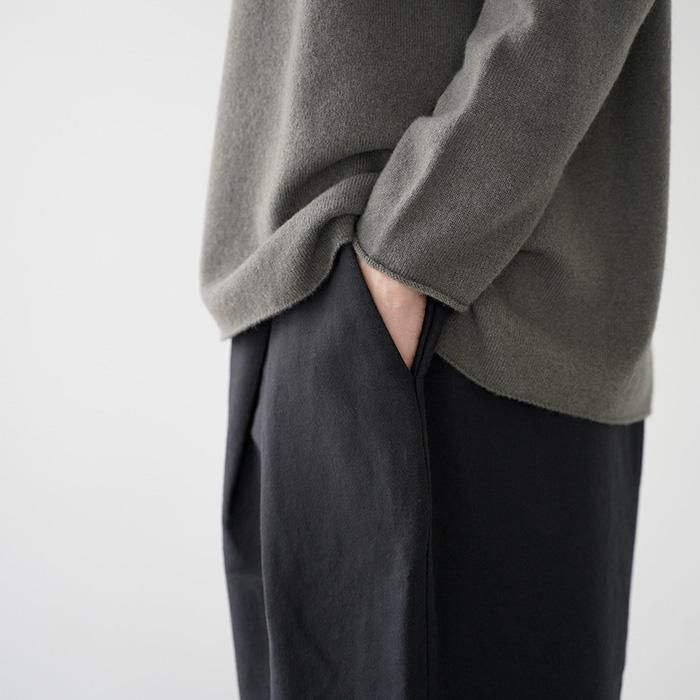 evam eva brushed cotton cropped pants