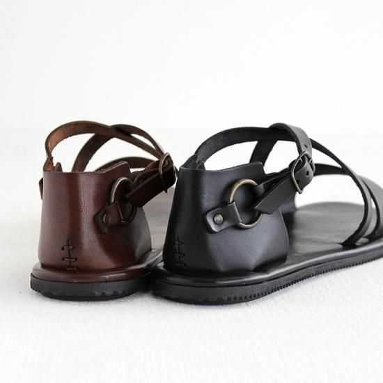 Nuovo Nicar ヌオヴォニカール　レザーサンダル　ペタンコ　23cm Nuovo Nicar ヌオヴォニカール レザーサンダル W1787 靴 通販