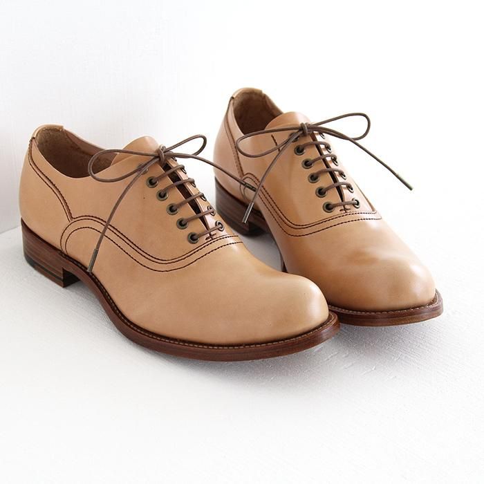 plus by chausser プリュスバイショセ ナチュラルコードバン プレーントゥオックスフォード PC-597 靴通販 maqoo shoes&co.