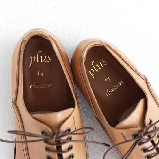 plus by chausser プリュスバイショセ ナチュラルコードバン プレーントゥオックスフォード PC-597 靴通販 maqoo  shoes&co.