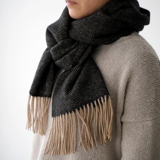 TWEEDMILL ツイードミル 大判ブランケットストール / Lambwool