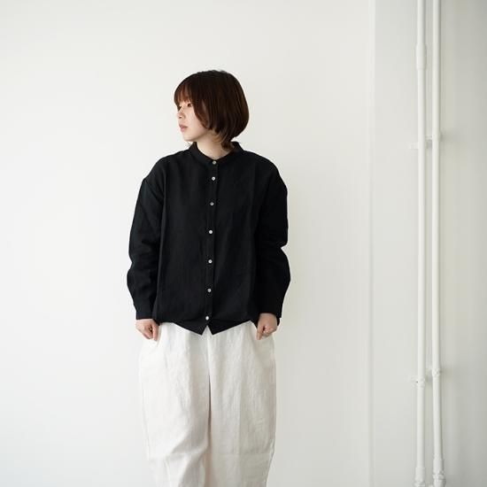 YAA!! 美品　リネンシャツコート black 中古・古着通販】YAA!! (ヤア) リネンシャツコート ブラック
