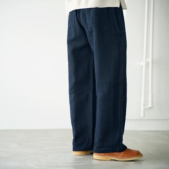 MITTAN ミッタン 亜麻苧麻ビッグ PT-72 濃紺 メンズ レディース パンツ