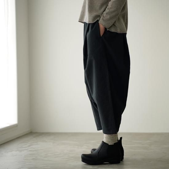 evam eva エヴァムエヴァ flannel cotton sarrouel pants