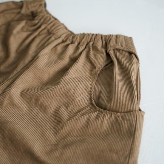 nuuno. ヌウノ コッペパンツ コーデュロイ ベージュ レディース