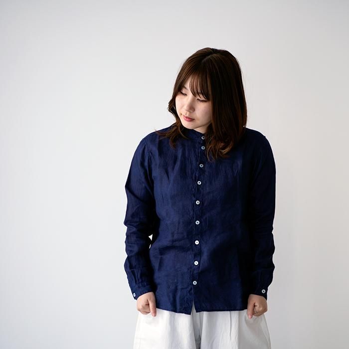 MITTAN ミッタン 大麻シャツ SH-132DC 草木濃染 藍（濃） メンズ