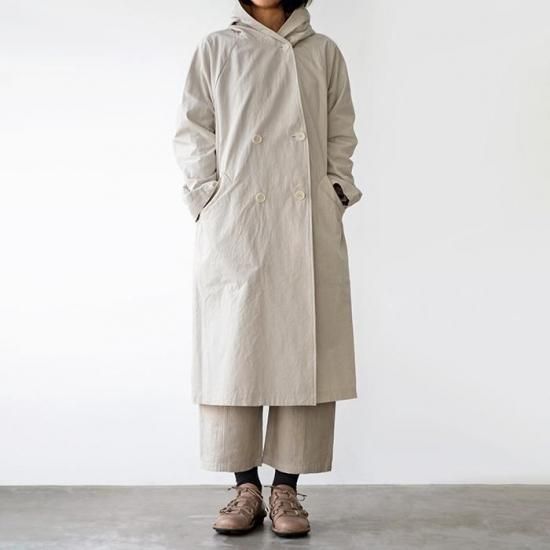 【訳アリ値下げ】HAU coat canvas カーキ　コート　キャンバス　ハウ 訳アリ値下げ】HAU coat canvas カーキ コート キャンバス ハウ