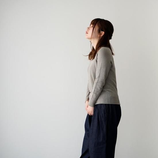 evam eva エヴァムエヴァ washable linen pullover