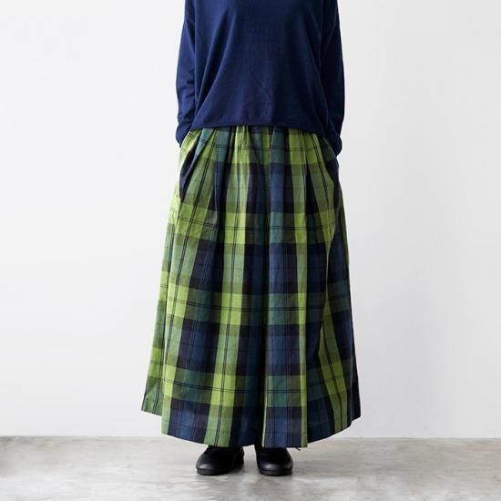 スタンプ&ダイアリーリネンギャザースカート STAMP AND DIARY スタンプアンドダイアリー / 60/1リネンツイル