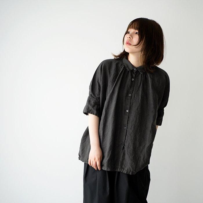 Honnete アイリッシュリネンブラウス Honnete リネンブラウスS/S