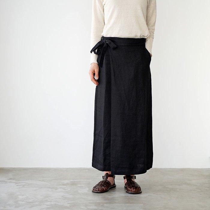 evam eva エヴァムエヴァ linen wrap skirt リネン ラップ evam eva エヴァムエヴァ linen wrap skirt リネン ラップ