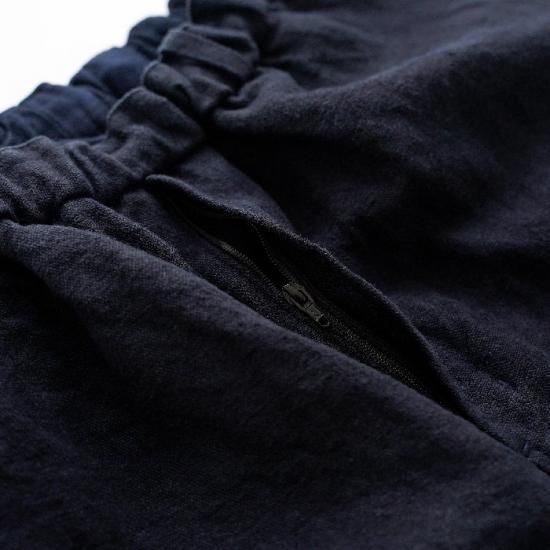 MITTAN ミッタン　亜麻苧麻パンツ　サイズ1 藍染 MITTAN ミッタン 亜麻苧麻ワイド PT-92 濃紺 メンズ レディース パンツ