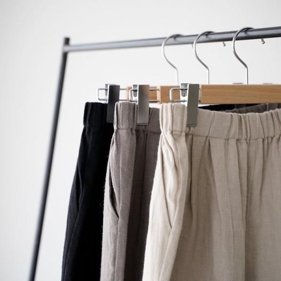 evam eva エヴァムエヴァ リネンウールパンツ linen wool pants