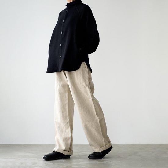 MITTAN SH-76 ウールシルクキャメルシャツ　黒　4 MITTAN（ミッタン） / ウールシルクキャメルシャツ SH-76 ご紹介