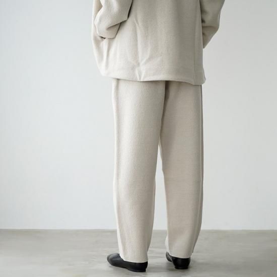 evam eva エヴァムエヴァ press wool pants プレスウールパンツ