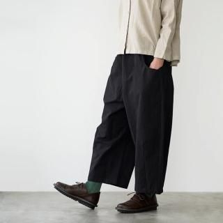 リネンコッペパンツ [ 黒 ] | nuuno.