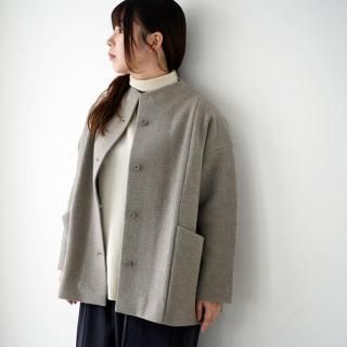 evam eva २ ץ쥹륷硼ȥ press wool short coat E253K090  ǥ