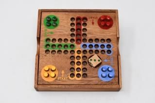 カラーマッチングトライアングル【木製パズル】/木製ゲーム/タイ