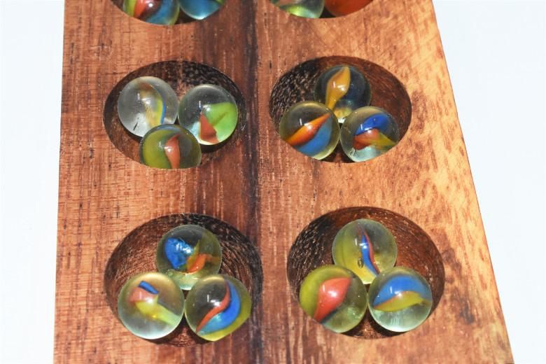 マンカラ・S【木製ゲーム】/折り畳み式/タイ雑貨/Mancala - LapisLazuli