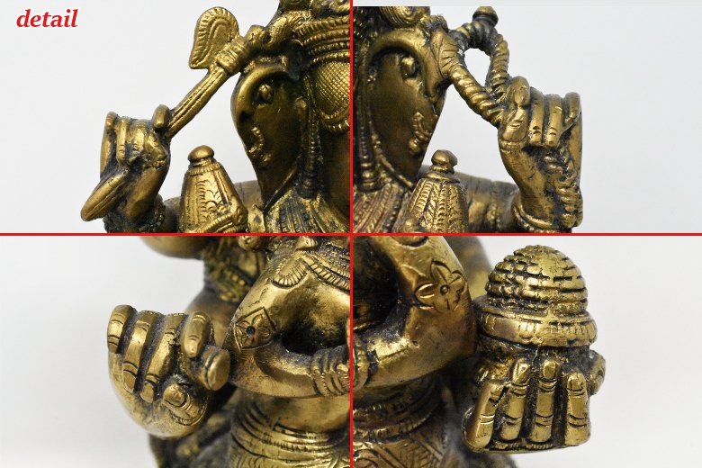 シヴァ神と家族 ラクシュミとガネーシャ ヒンズー教彫刻置物インド神話