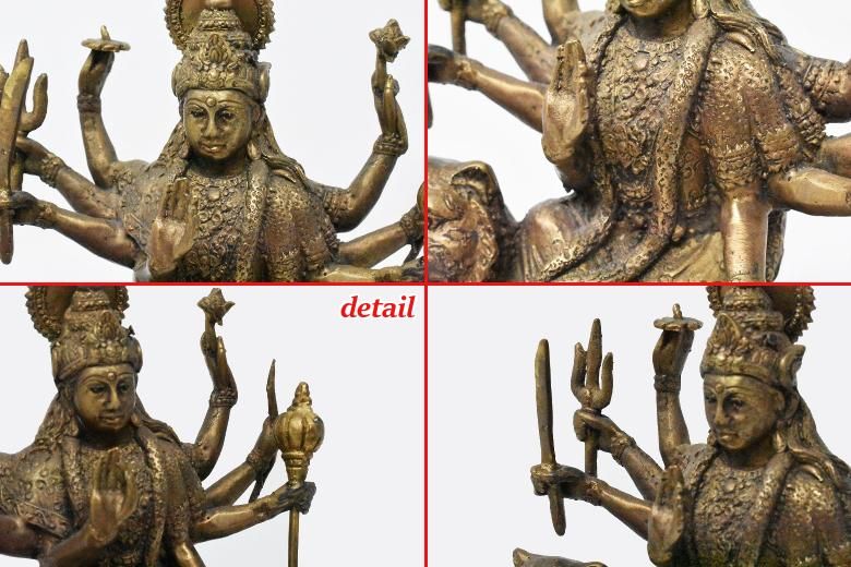 ドゥルガー神像【真鍮製】/マヒシャ/仏像・神像/ヒンドゥー教 ドゥルガー神像【真鍮製】/マヒシャ/仏像・神像/ヒンドゥー教