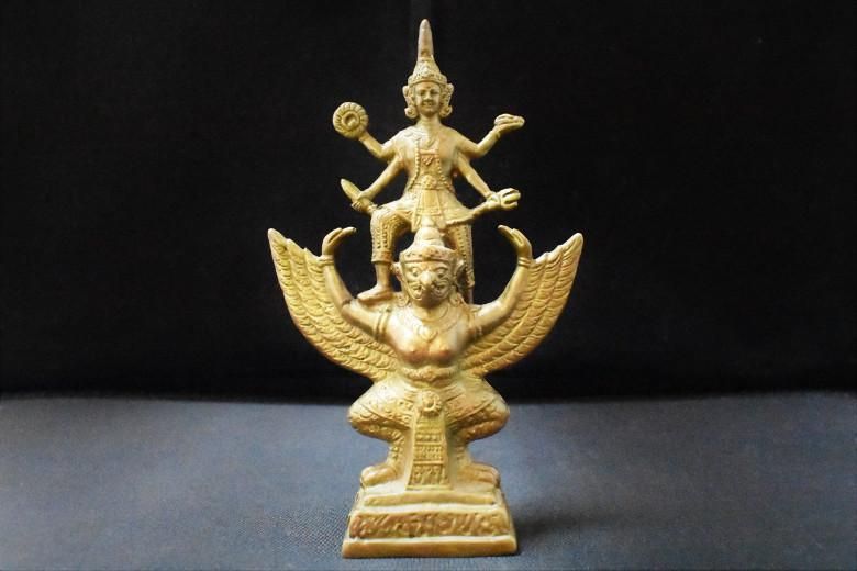 ヴィシュヌ神 ガルーダ像 真鍮製 仏像 神像 ヴァーハナ 神々の乗り物 ヒンドゥー教 インド神話 Lapislazuli