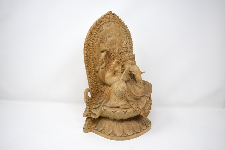 インド彫刻 ガネーシャ 木彫り - 彫刻/オブジェクト