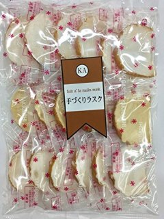 岡製菓　16枚半月ラスク 15袋入　(１袋あたり246円)