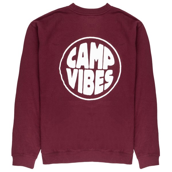<img class='new_mark_img1' src='https://img.shop-pro.jp/img/new/icons5.gif' style='border:none;display:inline;margin:0px;padding:0px;width:auto;' />CAMP VIBES CREW - MAROON