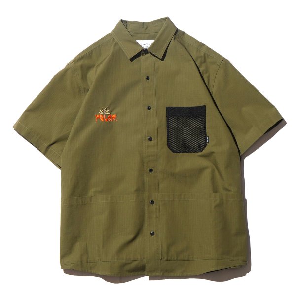 <img class='new_mark_img1' src='https://img.shop-pro.jp/img/new/icons5.gif' style='border:none;display:inline;margin:0px;padding:0px;width:auto;' />CT RIP MULTI POCKET  S/S RELAX FIT SHIRT - OLIVE