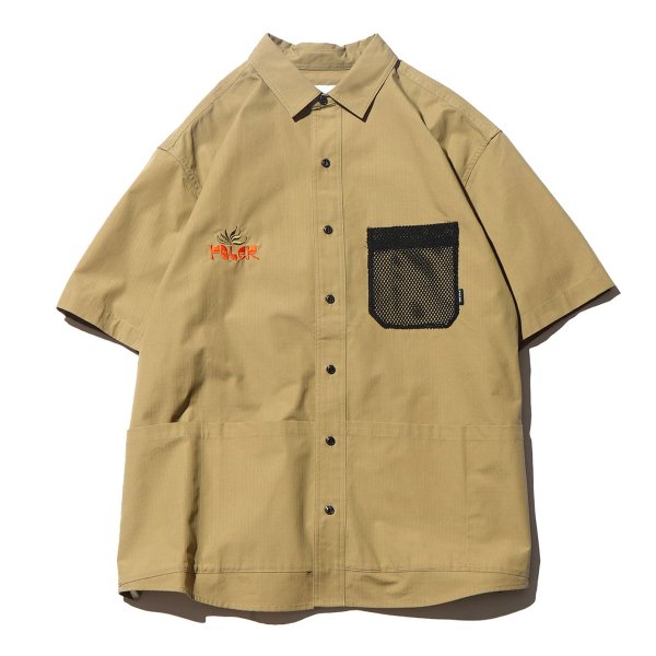 <img class='new_mark_img1' src='https://img.shop-pro.jp/img/new/icons5.gif' style='border:none;display:inline;margin:0px;padding:0px;width:auto;' />CT RIP MULTI POCKET  S/S RELAX FIT SHIRT - BEIGE