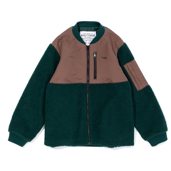 SWITCHING BOA JACKET - GREEN/BROWN