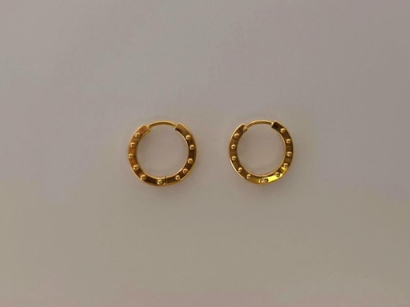 beaded dot hoop order item