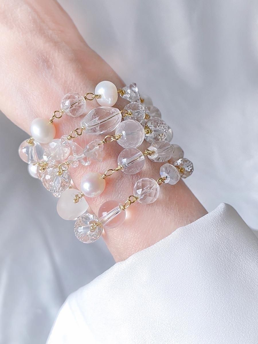 天然石ブレスレット55本＋ネックレス3本（まとめ売り） 天然石ブレスレット55本＋ネックレス3本（まとめ売り）