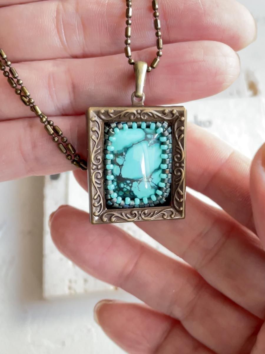 ターコイズビーズネックレスとペンダントセット 楽天市場】ビーズキット ターコイズカラーアクセサリーキット