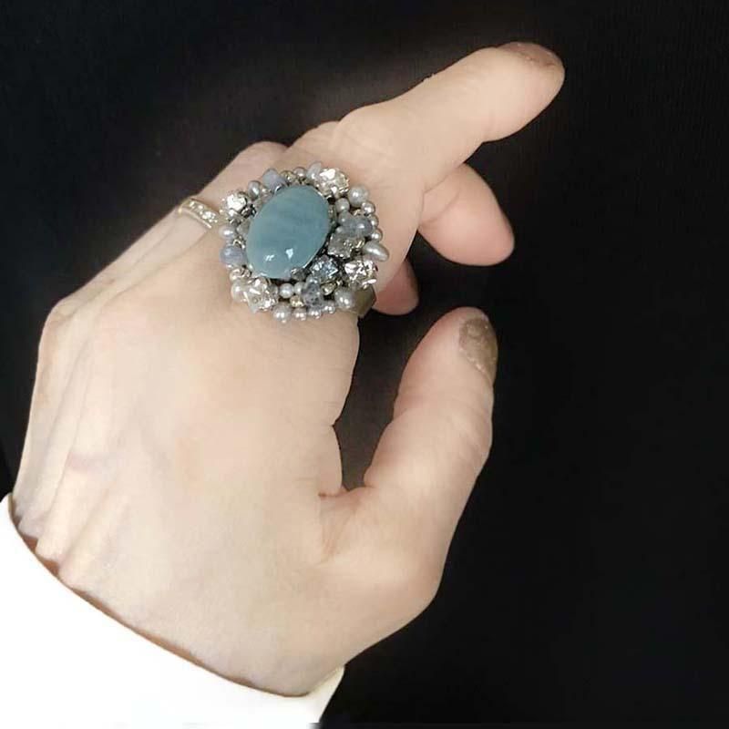 アクアマリン リング (指輪) 天然石 リング 大粒 リング アクア アクアマリン リング (指輪) 天然石 リング 大粒 リング アクア