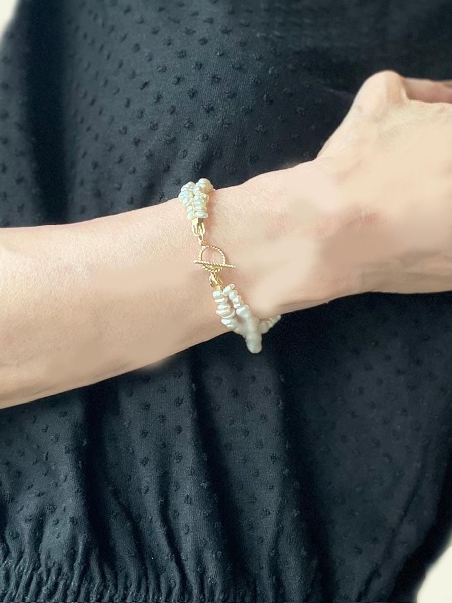 <img class='new_mark_img1' src='https://img.shop-pro.jp/img/new/icons23.gif' style='border:none;display:inline;margin:0px;padding:0px;width:auto;' />2Ϣ øѡ ֥쥹å Хå ѡ ֥쥹å  ۥ磻 γ ѡ 14KGF