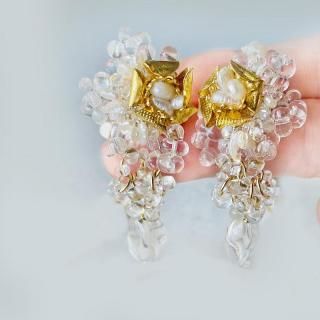 水晶(クリスタル) ピアス・イヤリング、ゴールドアクセサリー 水晶(クリスタル) ピアス・イヤリング、ゴールドアクセサリー