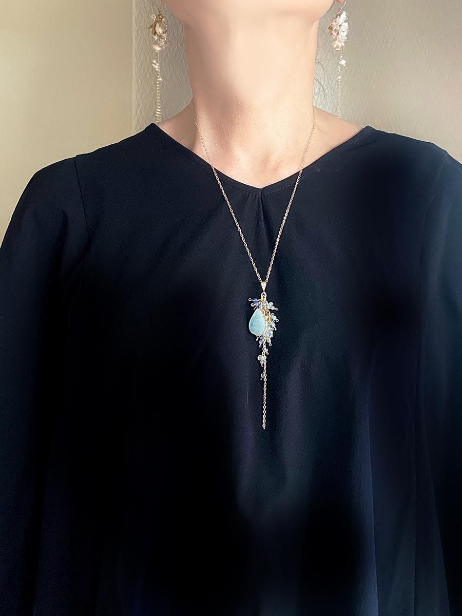 <img class='new_mark_img1' src='https://img.shop-pro.jp/img/new/icons31.gif' style='border:none;display:inline;margin:0px;padding:0px;width:auto;' />γ ޥ ŷ ڥ ȥå  ͥå쥹   ֥롼 饤ɥܡ  14KGF ץ쥼