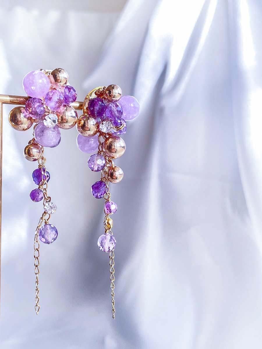 【m-23】ピアス アメトリン※宝石質 m-23】ピアス アメトリン※宝石質