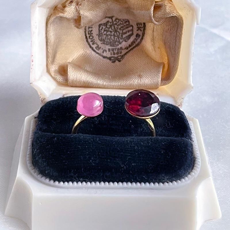 指輪　宝石質モザンビーク産ガーネットAAA リング　天然石 宝石質AAAモザンビークガーネット 6mmブリオレッドカット フリー